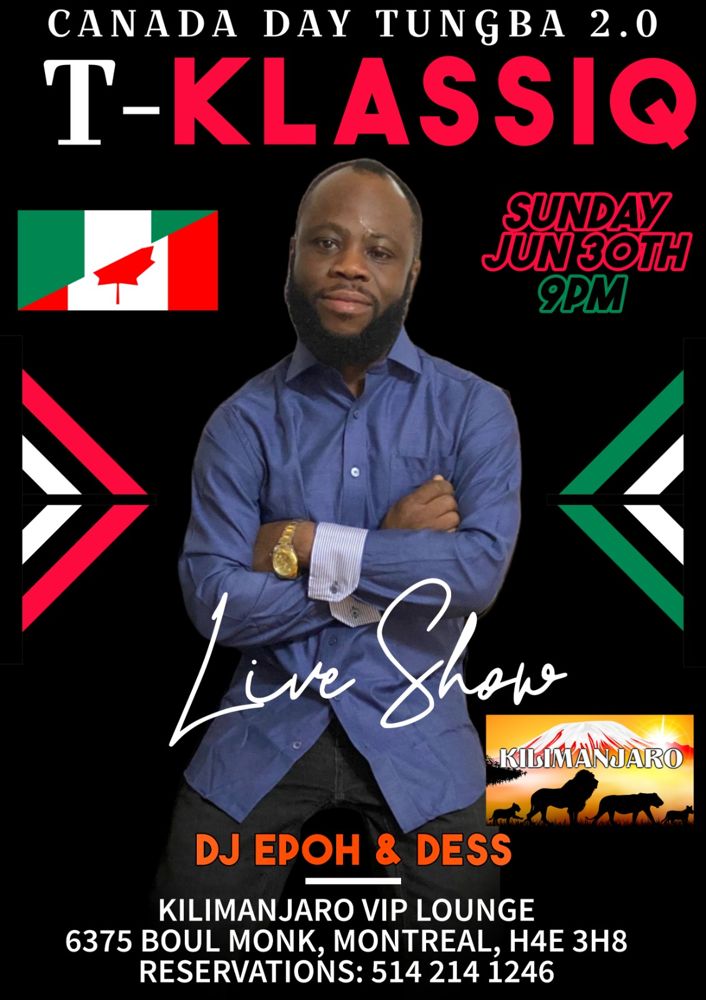 Canada Day Tungba 2.0 flyer
